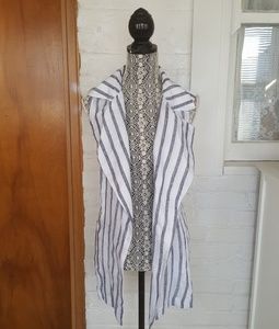 Chico's Linen Vest Cover-up